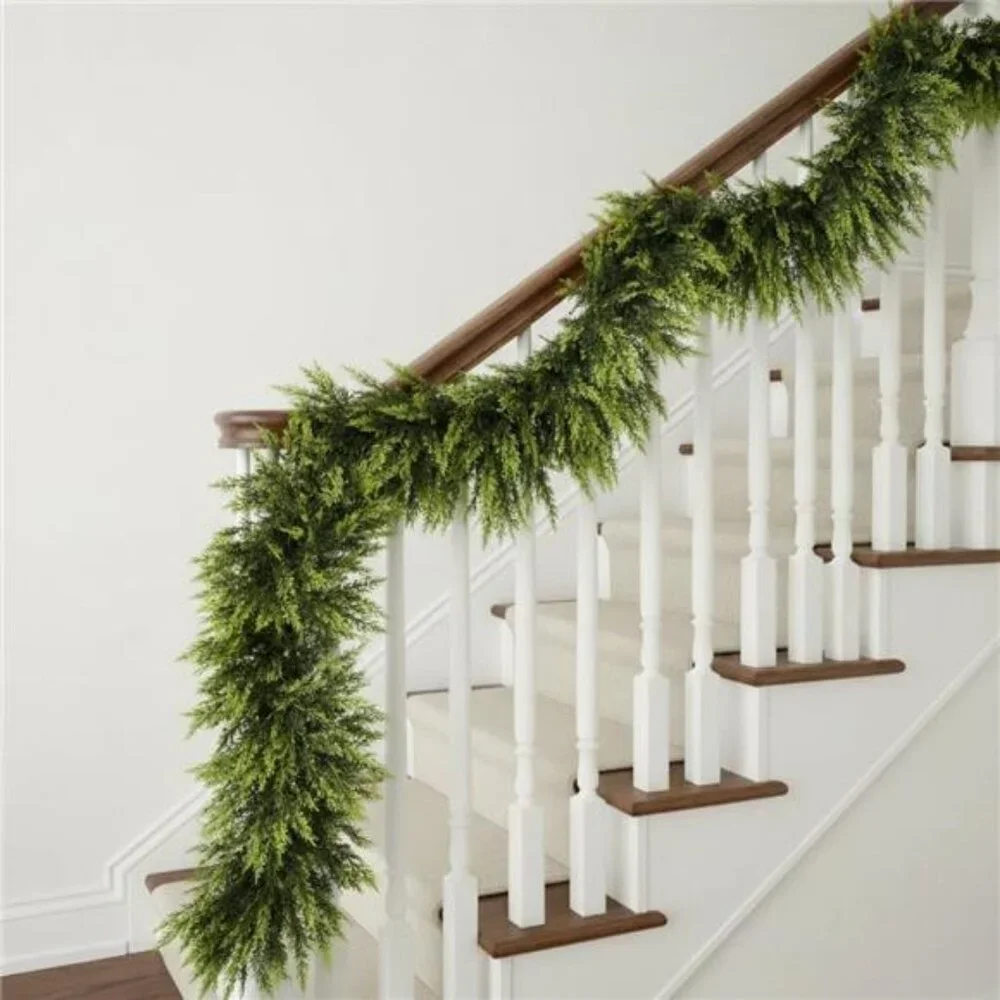 6 FT Christmas Cedar Garland Real Touch Soft & Thickness Greenery Pine Garland